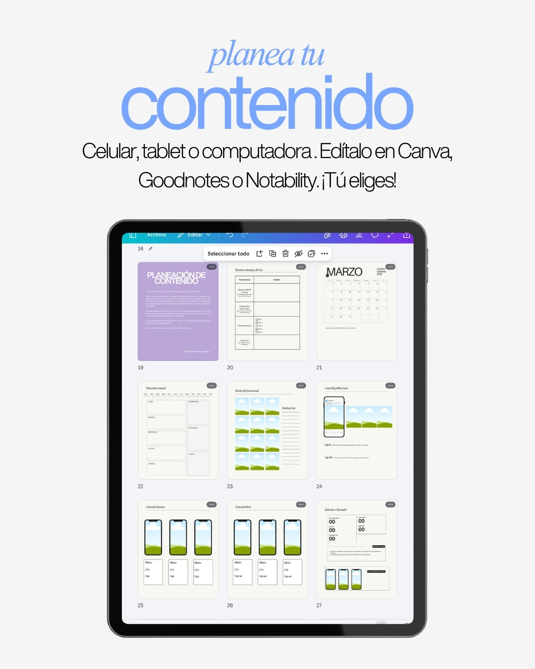 Planner de Redes Sociales